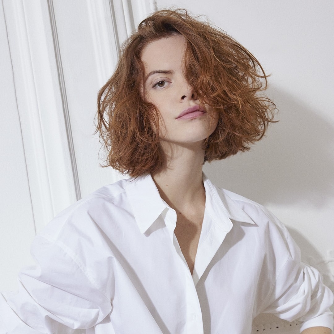 12. Tousled Copper Bob with Natural Movement - Short Messy Hair For Women