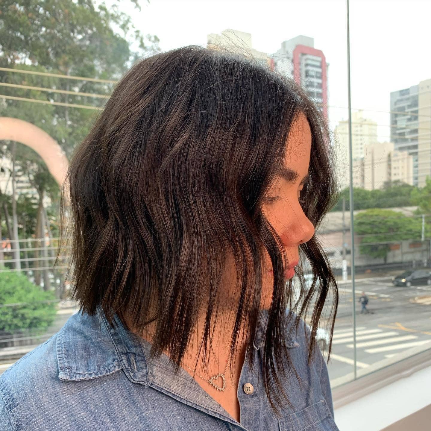 16. Soft Layered Bob with Deep Espresso Finish - Short Messy Hair For Women