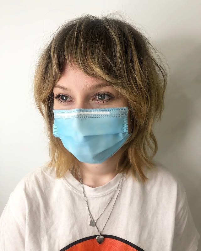 1. Textured Blonde Shag with Feathered Fringe - Short Shaggy Haircuts