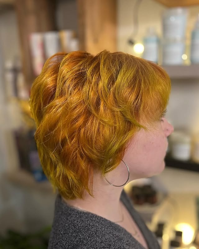 2. Copper Tousled Shag with Soft Layers - Short Shaggy Haircuts