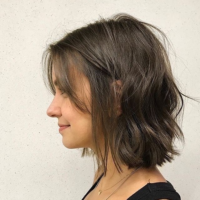 4. Soft Brunette Shag Bob with Wispy Ends - Short Shaggy Haircuts