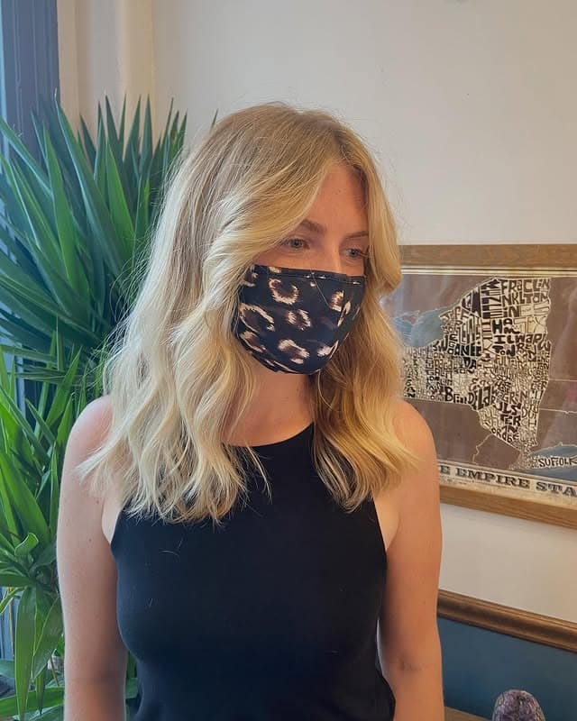 11. Soft Razor Layered Lob with Golden Blonde Balayage - Razor Cut Hairstyles