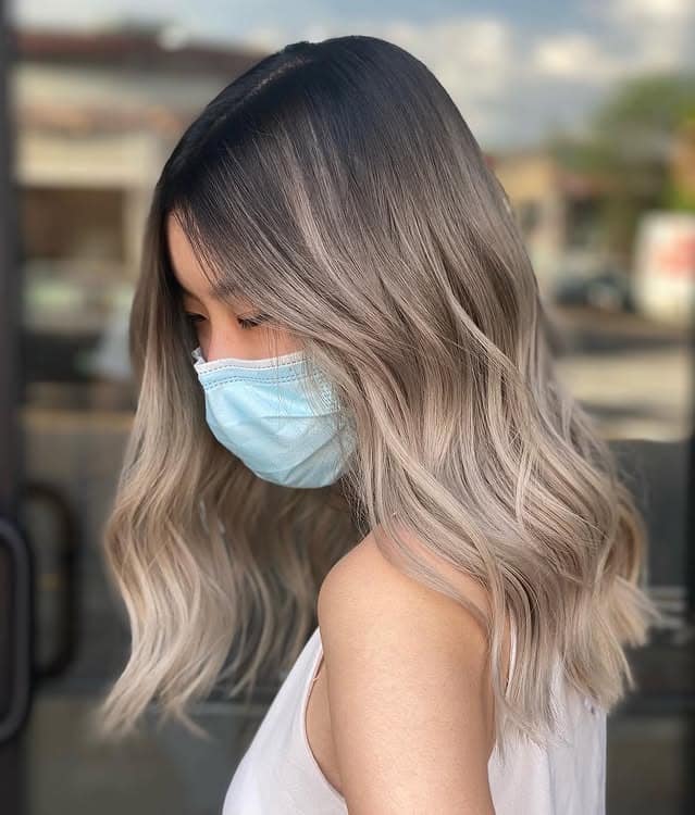 5. Ash Platinum Ombre with Face-Framing Layers - Ash Platinum Hair Color