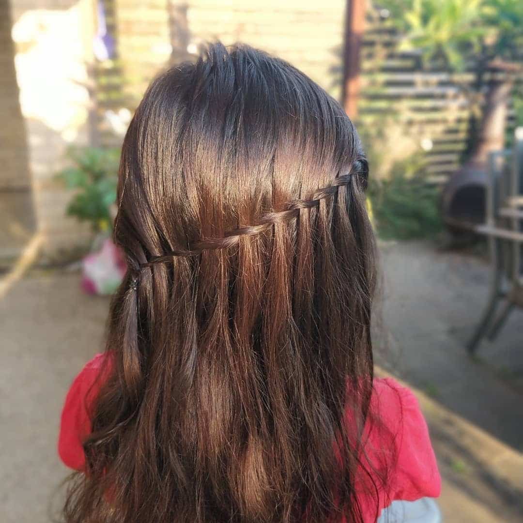4. Subtle Brunette Half-Up Rope Braid Detail - Rope Braid Hairstyles