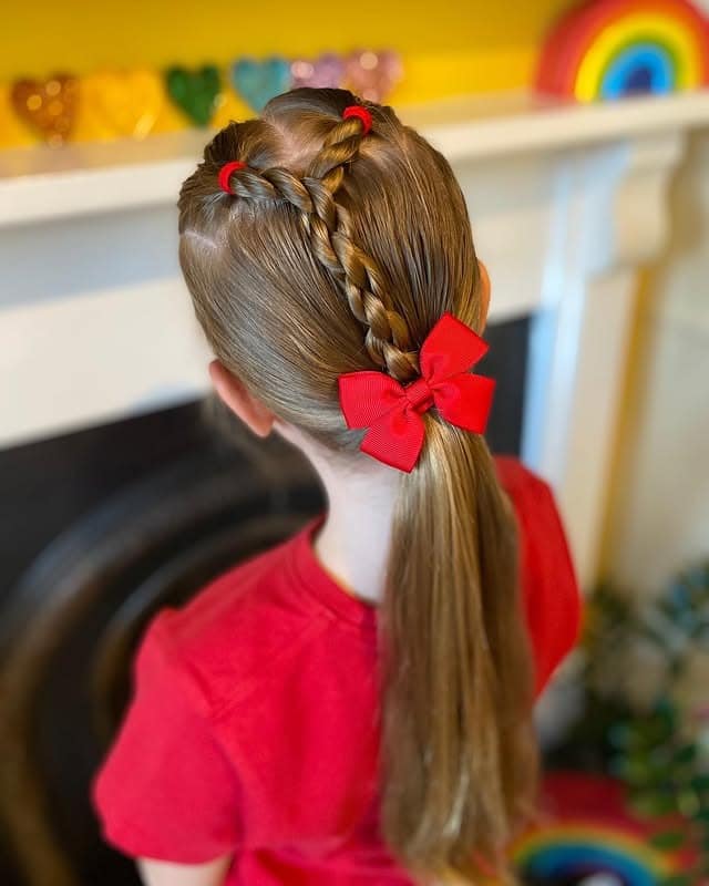 9. Light Blonde Rope Crown with Fishtail Finish - Rope Braid Hairstyles