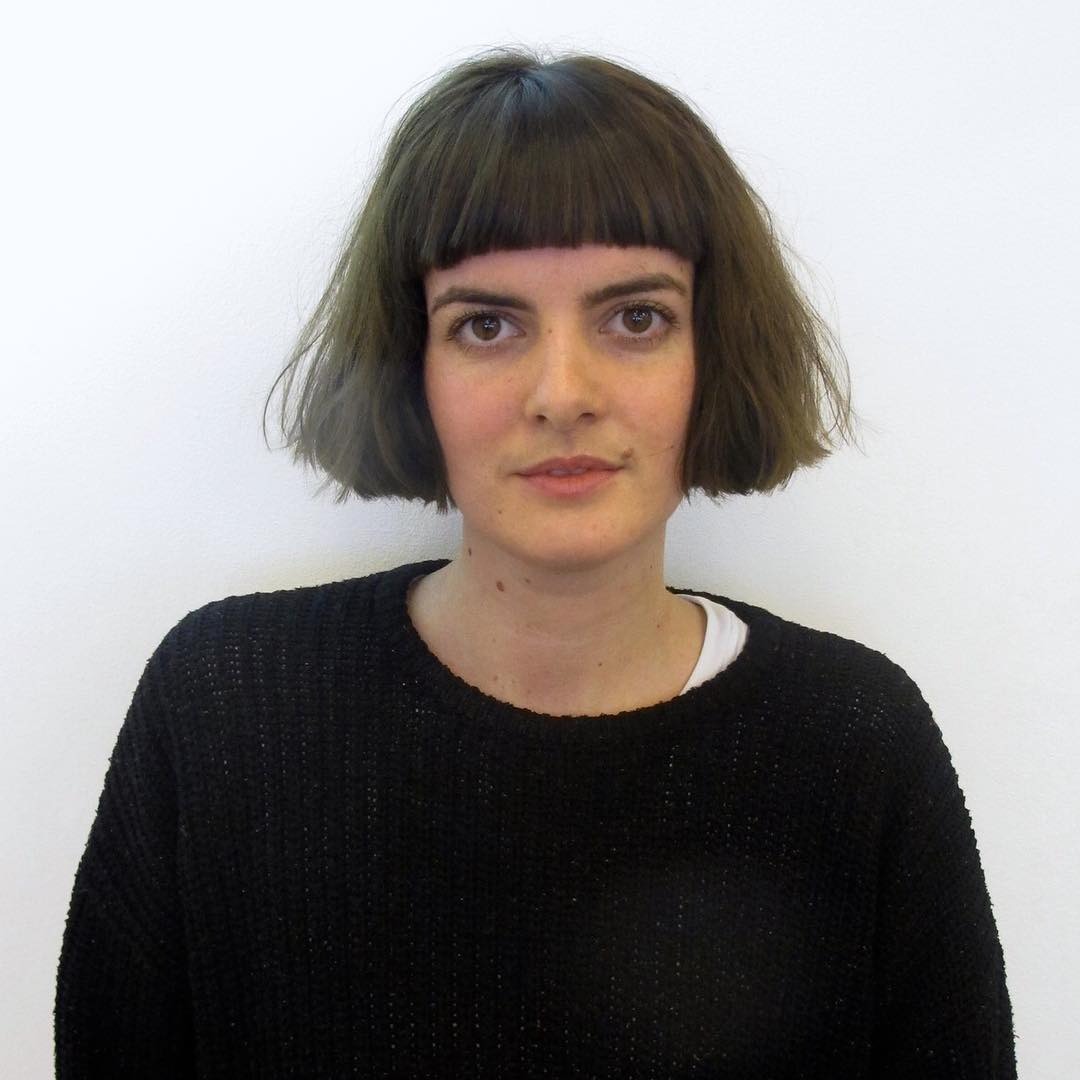 10. Textured Wavy Bob with Side-Swept Fringe in Caramel Brown - Messy Fringe Haircut For Women