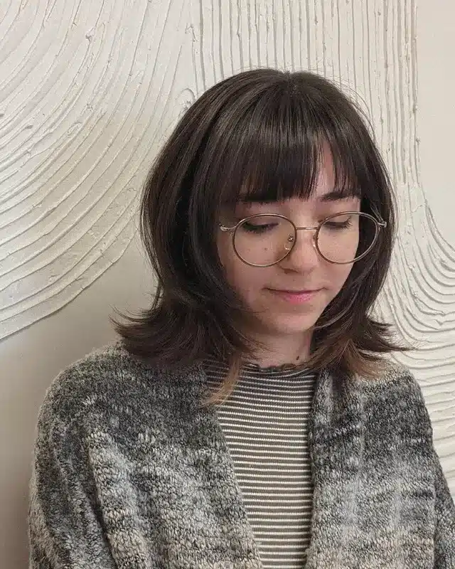 8. Wispy Midi Shag with Soft Micro Bangs - Short Wispy Haircuts