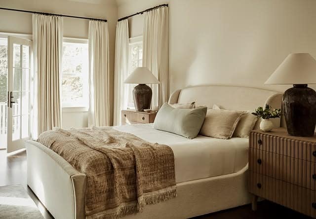 14. Soft Neutral Bedroom with Linen Textures and Organic Decor - earthy bedroom ideas