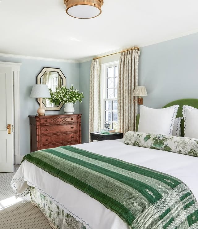 1. Soft Sage and White Bedroom with Gold Accents - white and gold bedroom ideas