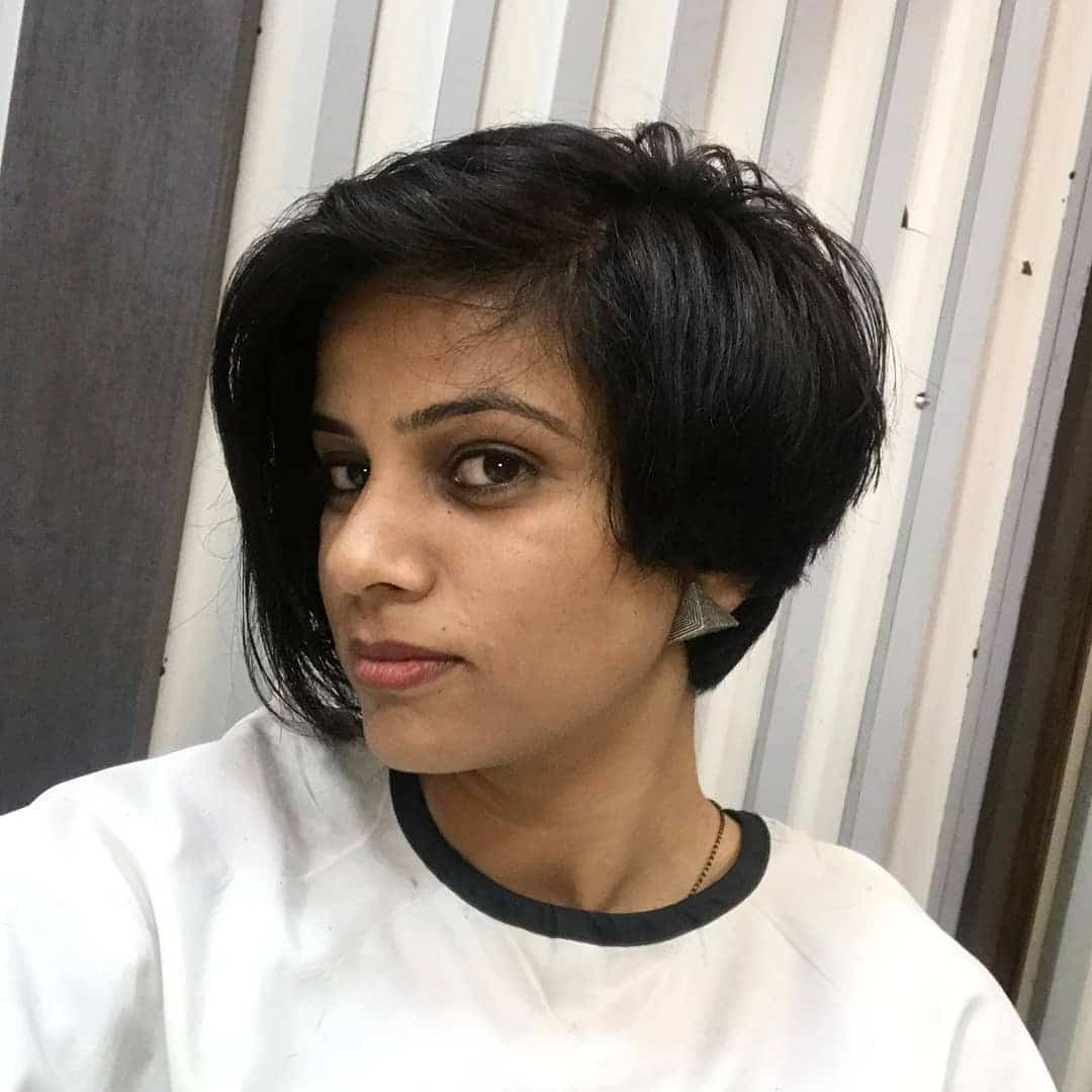 3. Sleek Jet Black Long Pixie Cut - Long Pixie Haircuts