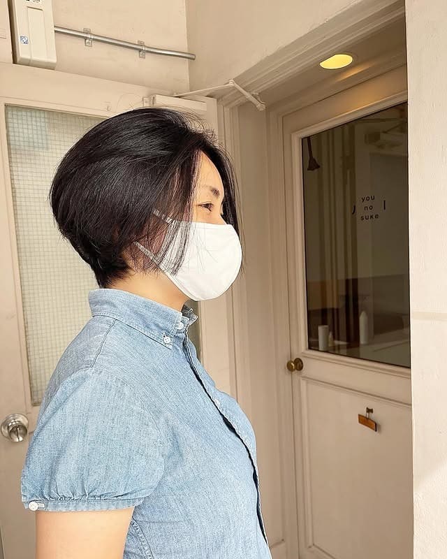 4. Tapered Dark Brown Pixie Bob - Long Pixie Haircuts