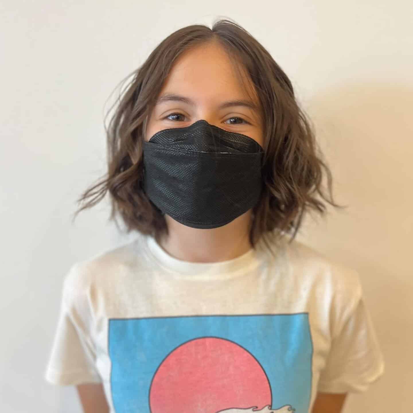 11. Soft Wavy Brunette Lob for Kids - Shoulder Length Lob