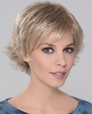 2. Choppy Pixie Crop in Champagne Blonde - Short Layered Wispy Haircuts