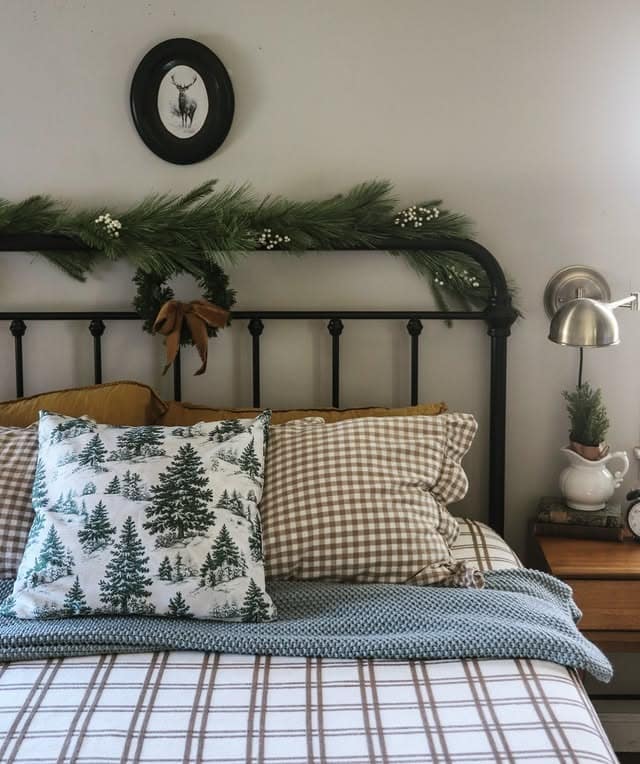 11. Rustic Taupe Vintage Bedroom with Woodland Accents - vintage bedroom ideas