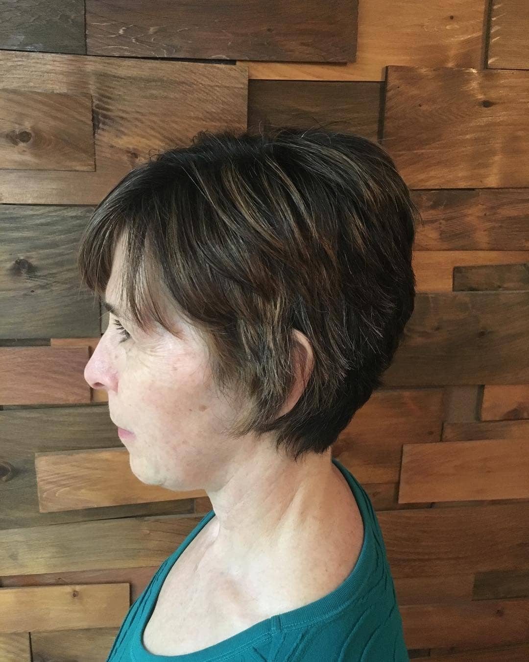10. Espresso Brown Textured Tapered Pixie - Short Tapered Haircut
