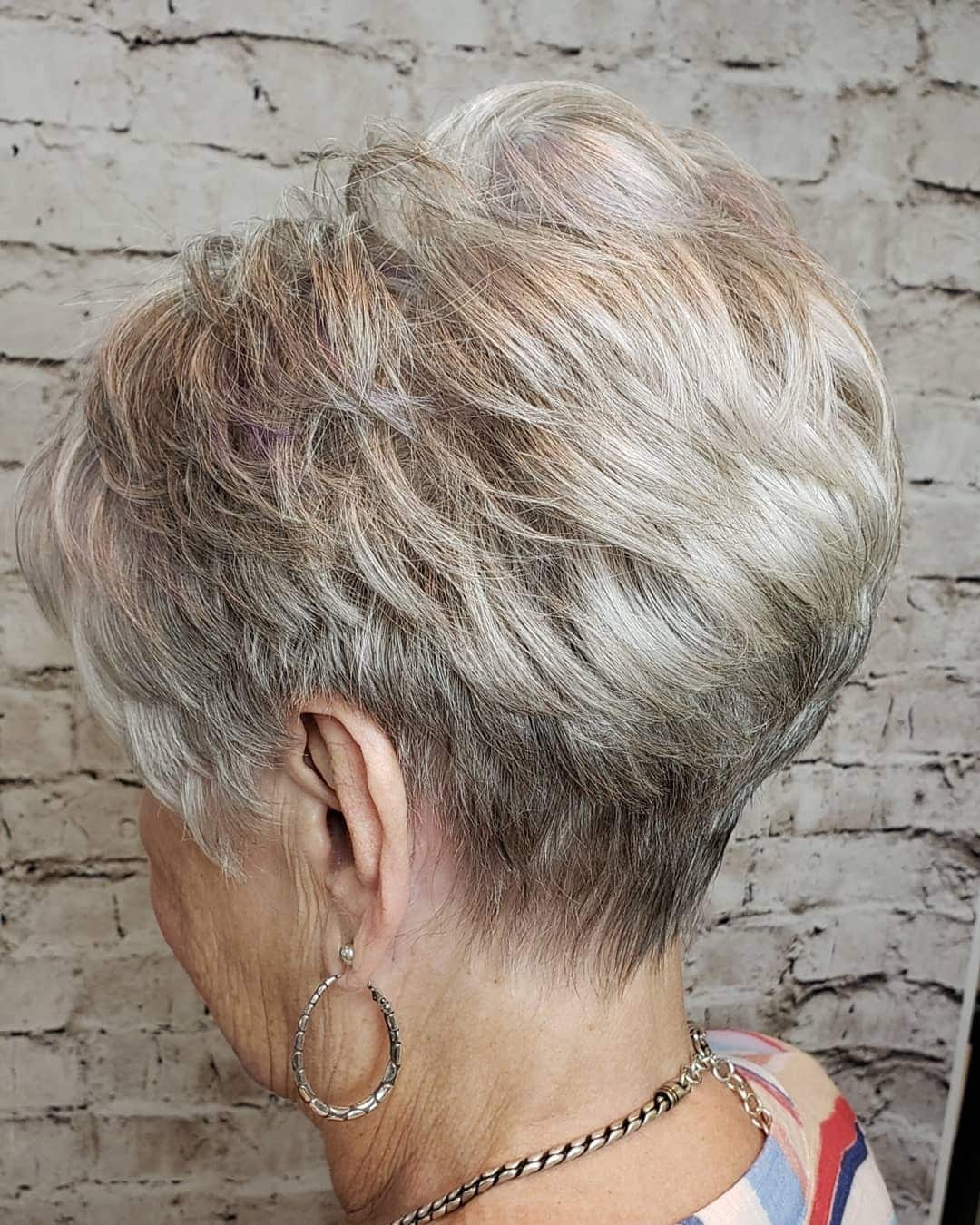 17. Platinum Blonde Volumized Tapered Crop - Short Tapered Haircut