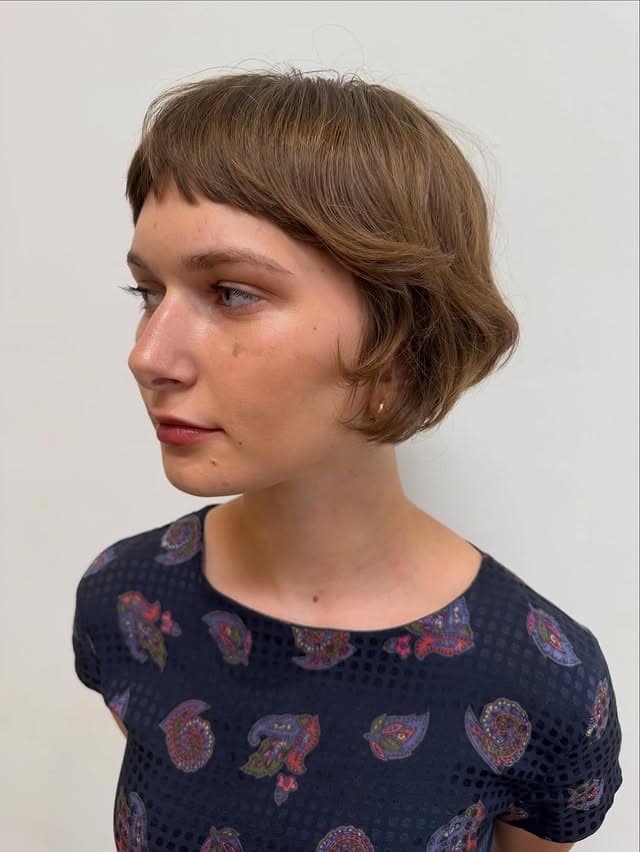 21. Soft Walnut Wispy Crop Bob - Short Wispy Bob Haircuts