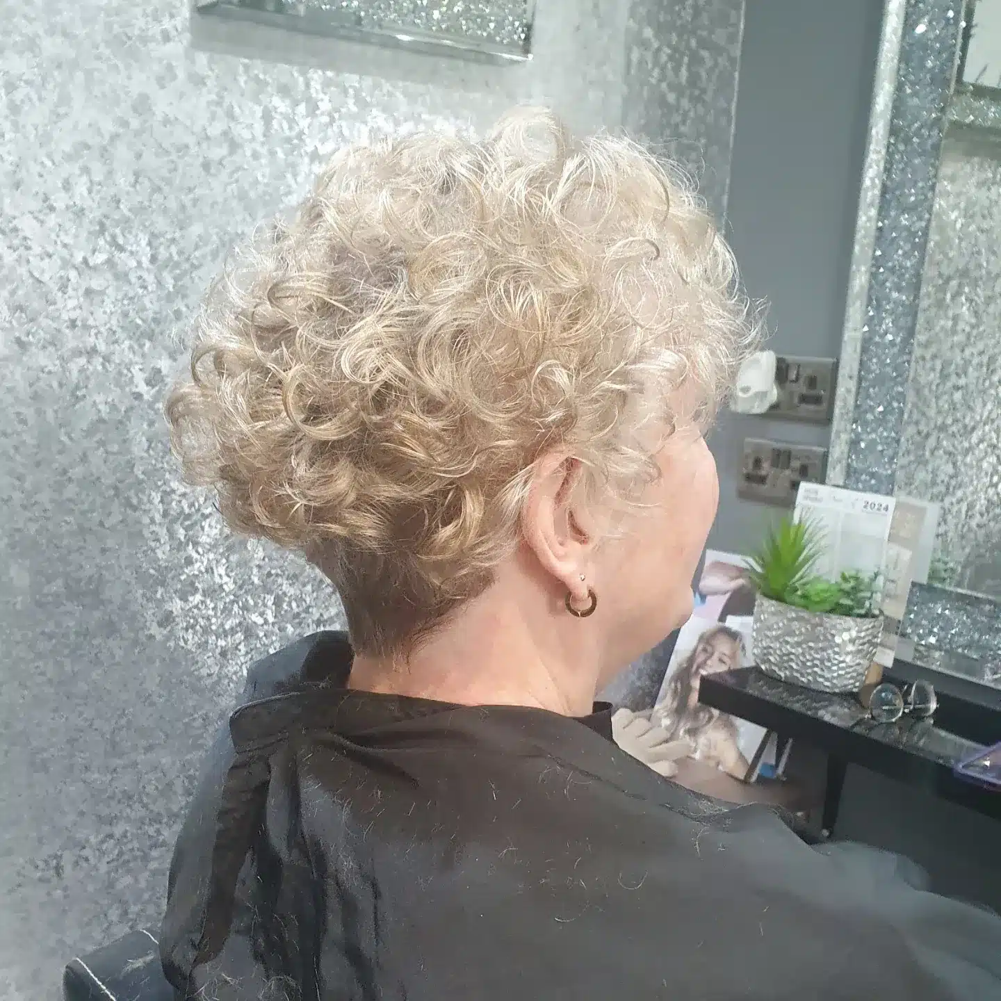 5. Platinum Blonde Curly Pixie Crop - Curly Pixie Hairstyles