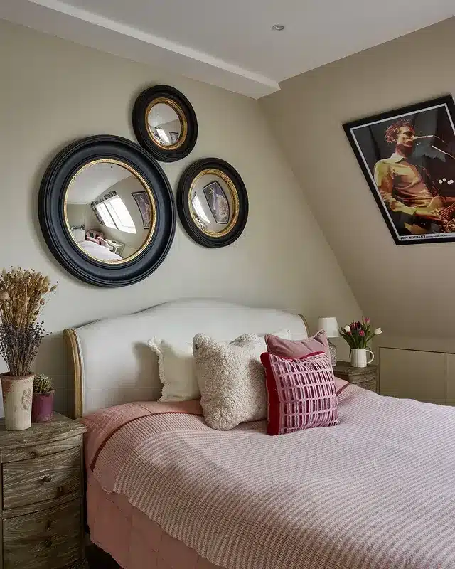 13. Beige and Dusty Pink Cozy Teen Bedroom - teen bedroom ideas
