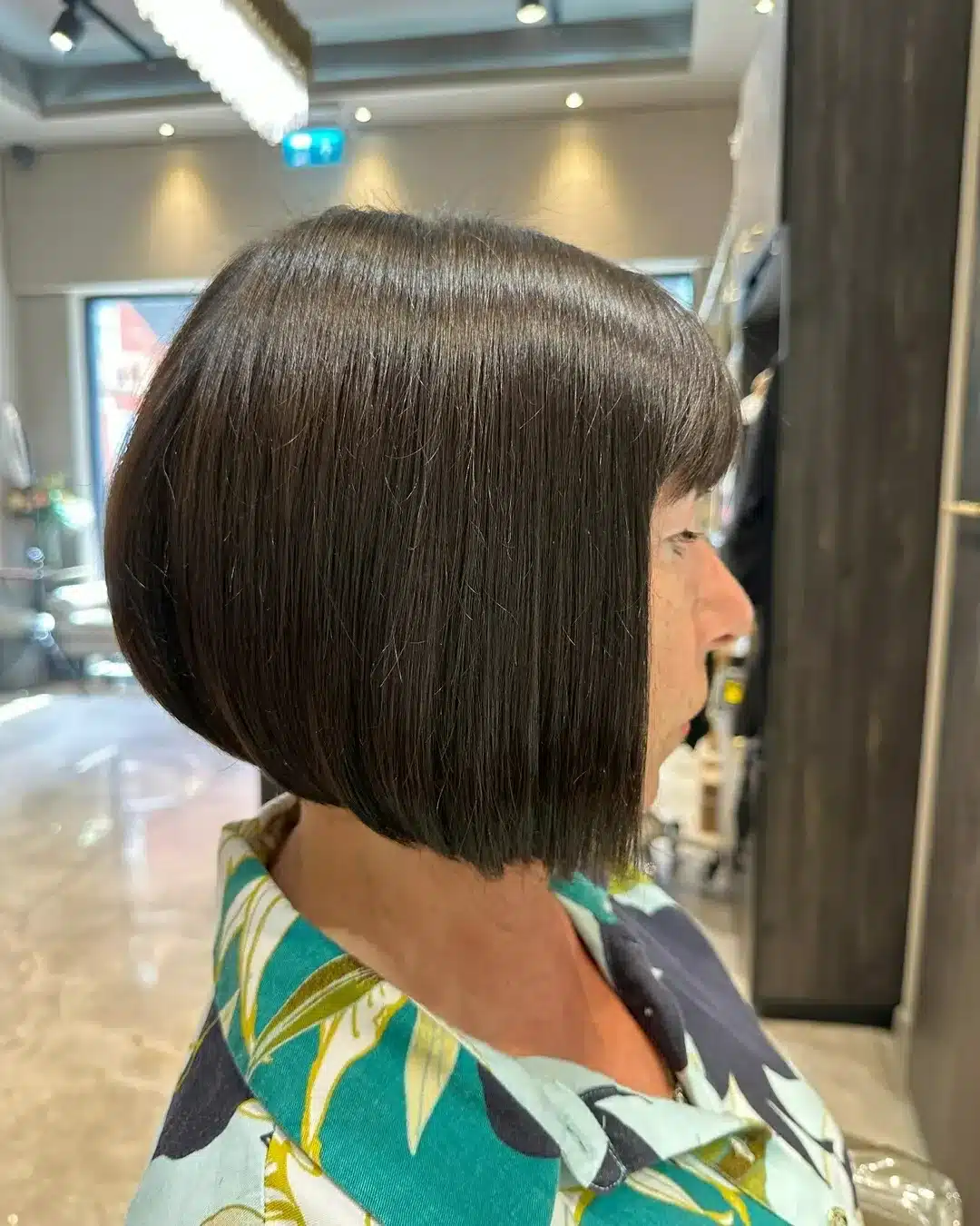 3. Structured Espresso A-Line Bob - Classic Bob Cut