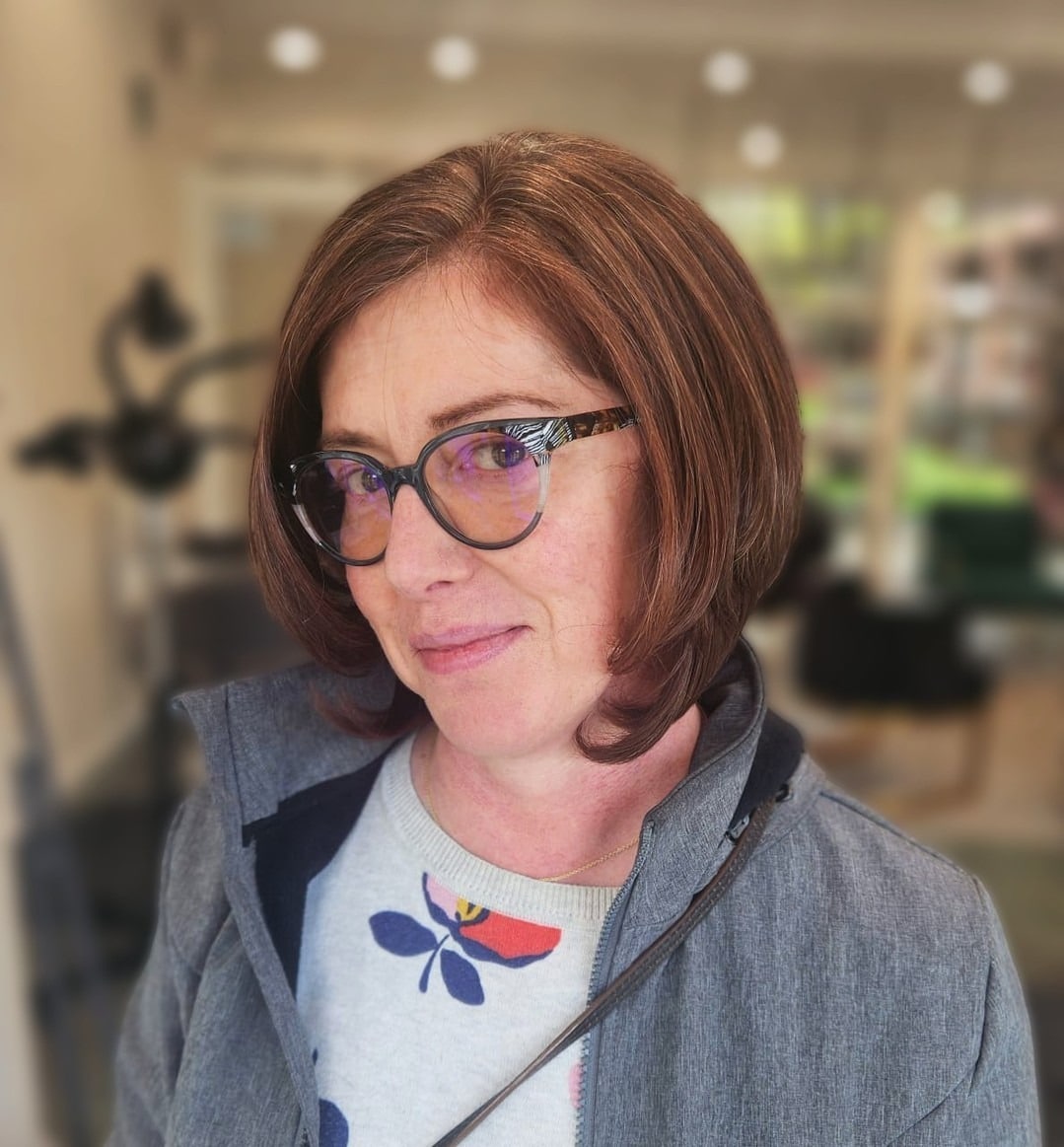13. Auburn Layered Classic Bob - Classic Bob Cut