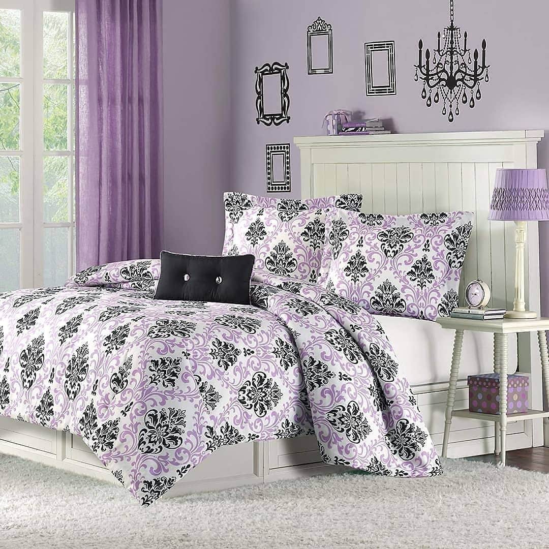 2. Soft Lilac and White Classic Bedroom - black and purple bedroom ideas