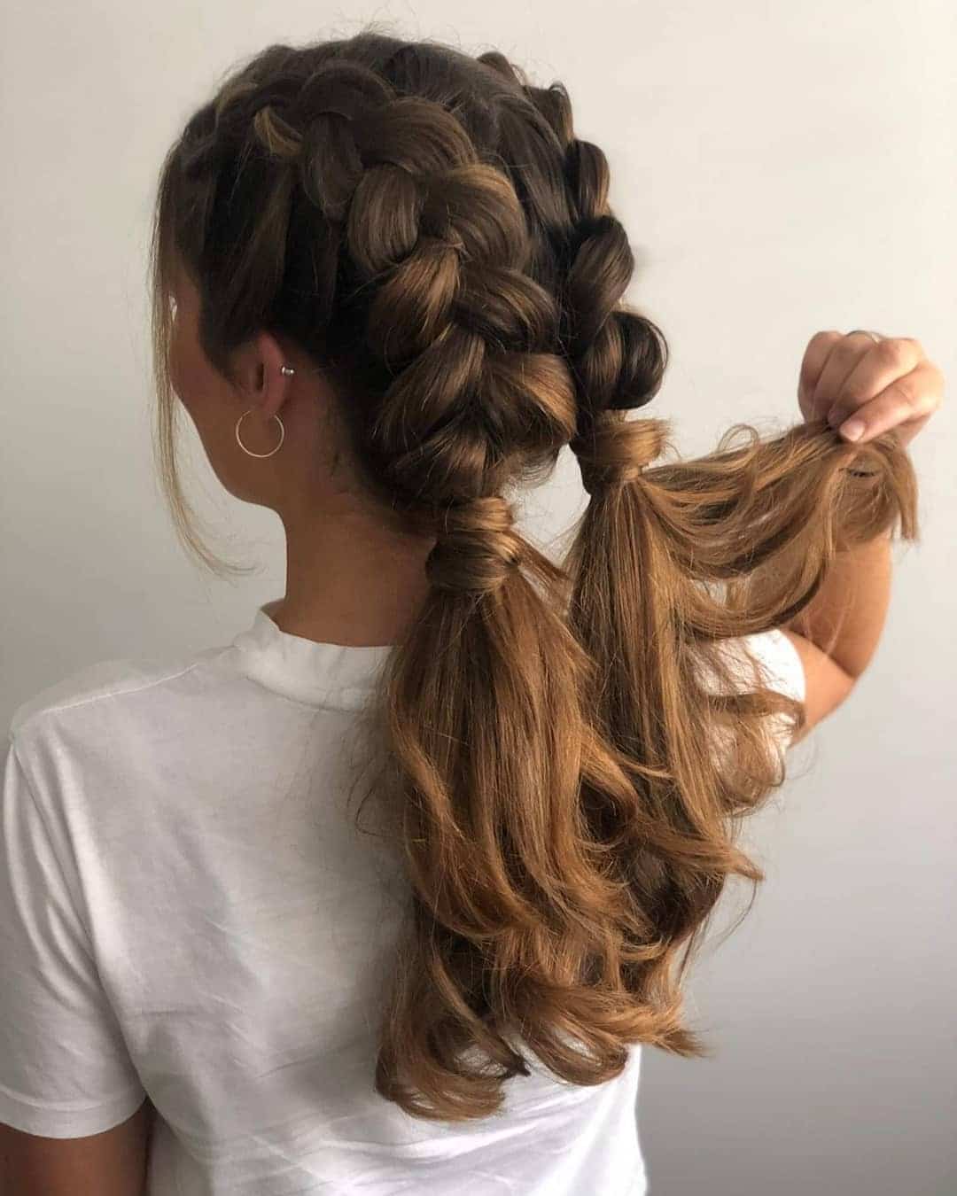3. Soft Brunette Double Dutch Braids with Loose Waves - Double Dutch Braids