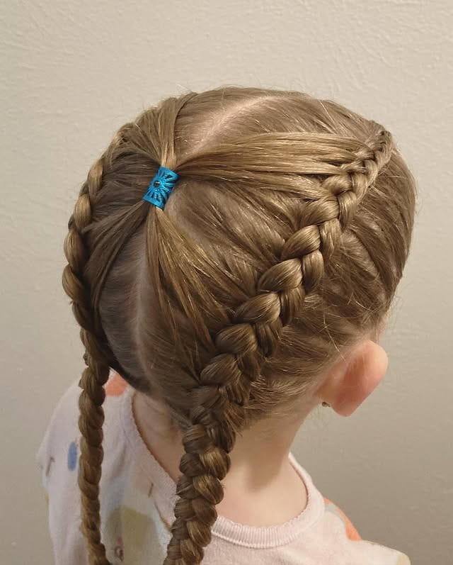 12. Sandy Blonde Side Double Dutch Braids - Double Dutch Braids