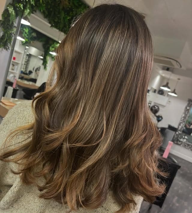 6. Soft Brunette Toffee Blend - Chocolate Toffee Hair Color