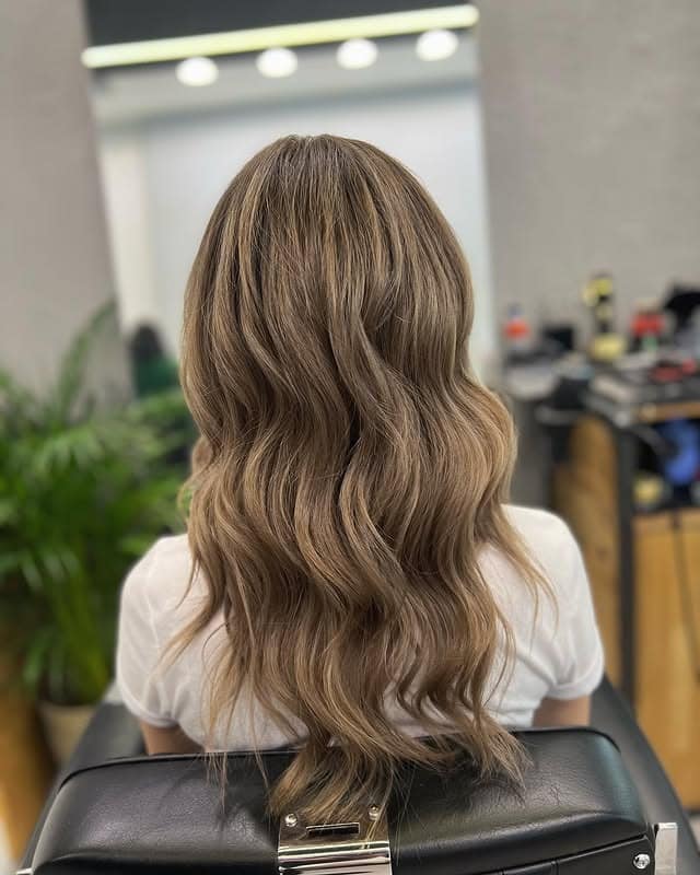 16. Mushroom Chocolate Toffee Waves - Chocolate Toffee Hair Color