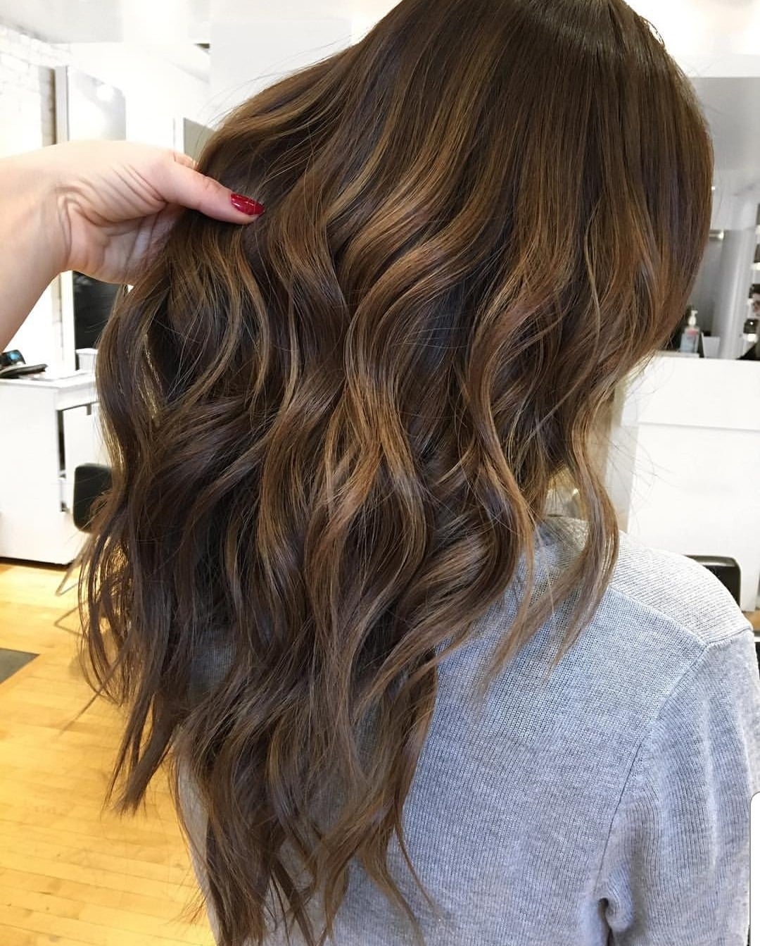 19. Mocha Chocolate Toffee Waves - Chocolate Toffee Hair Color