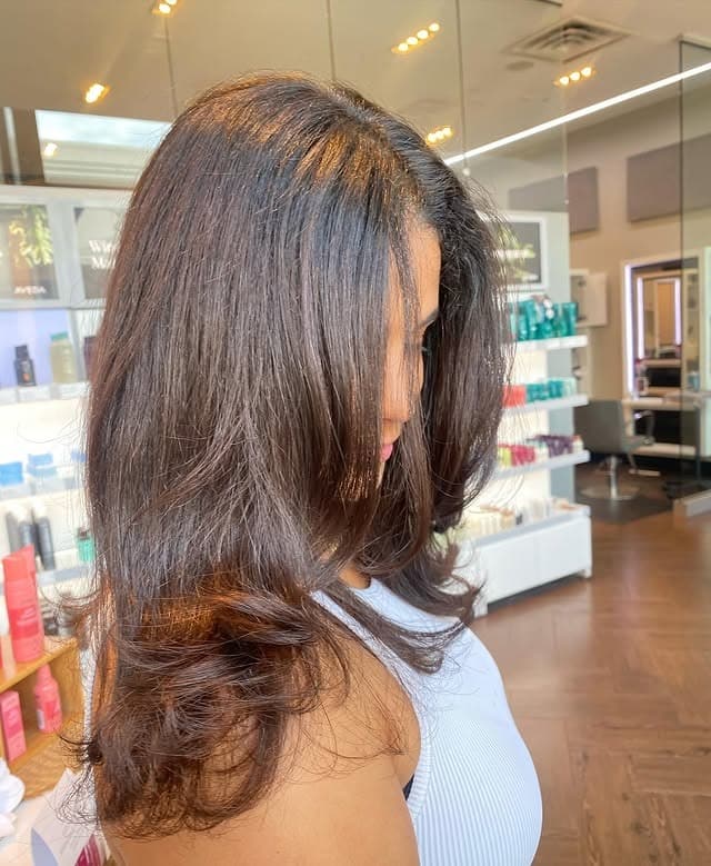 11. Rich Mocha Layered Wolf Blowout - Layered Wolf Haircut