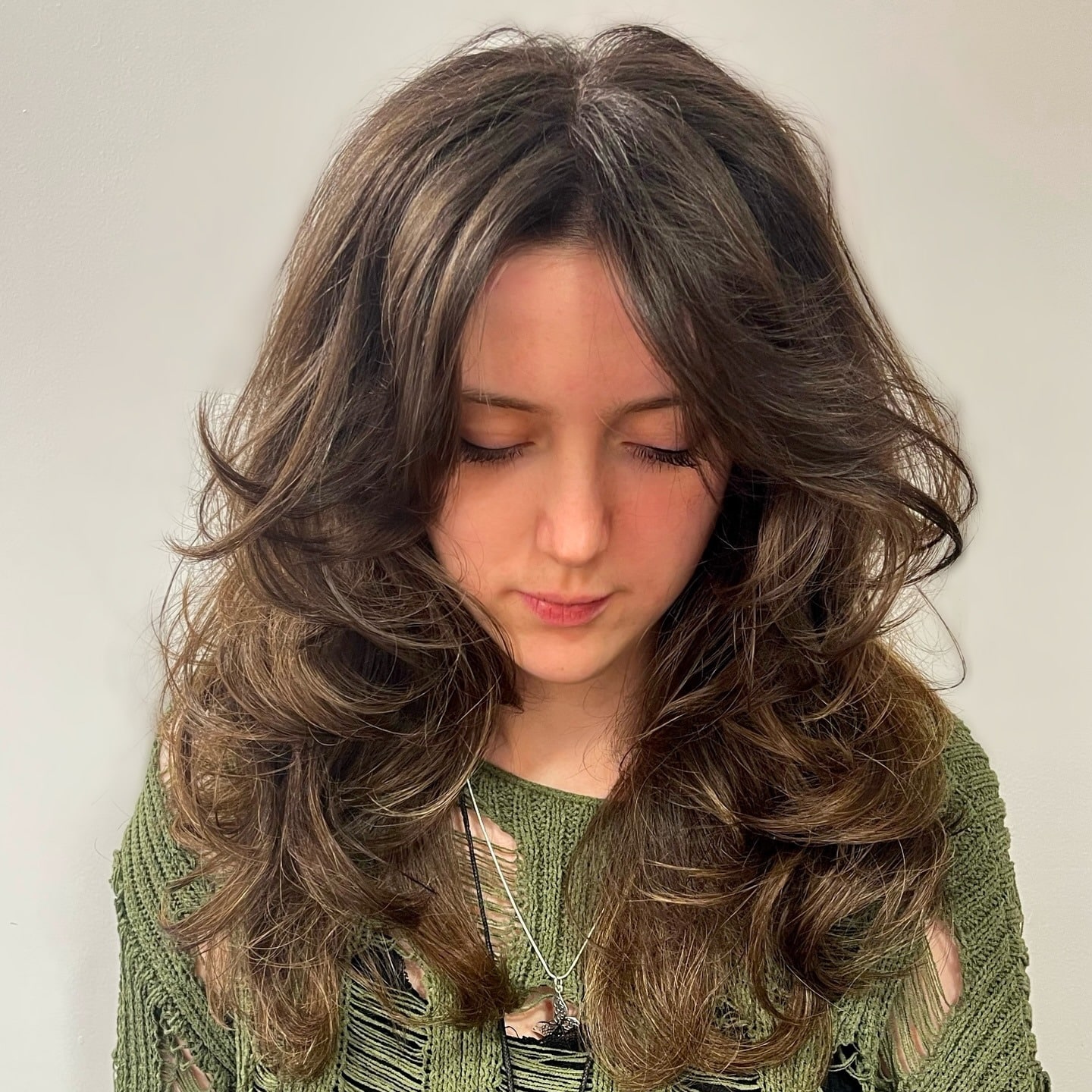 16. Espresso Brown Voluminous Wolf Cut - Layered Wolf Haircut