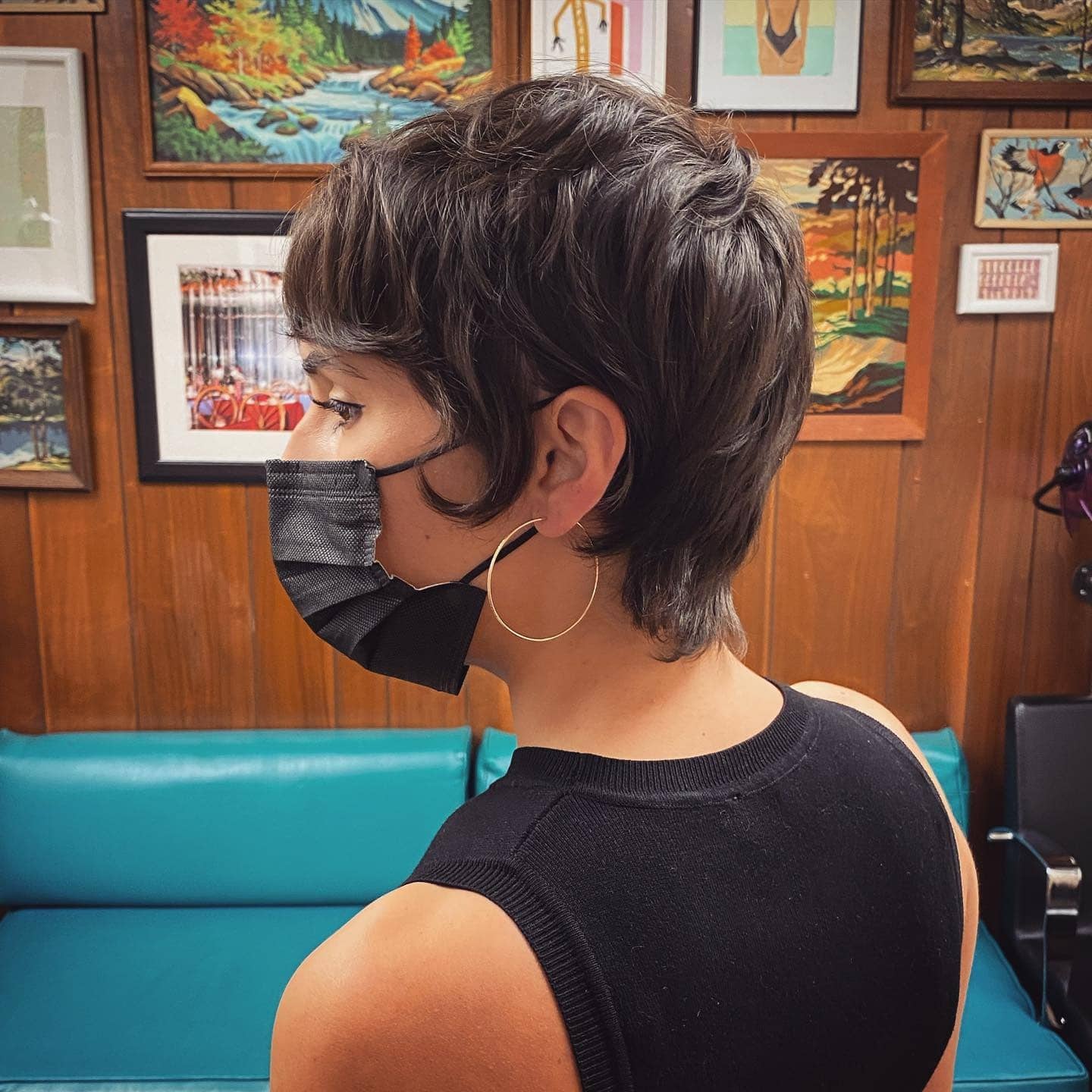 3. Espresso Brunette Shaggy Pixie Crop - Shaggy Pixie Hairstyles