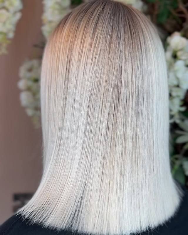3. Platinum Ice Blonde Precision Bob - Icy Blonde Hair Color