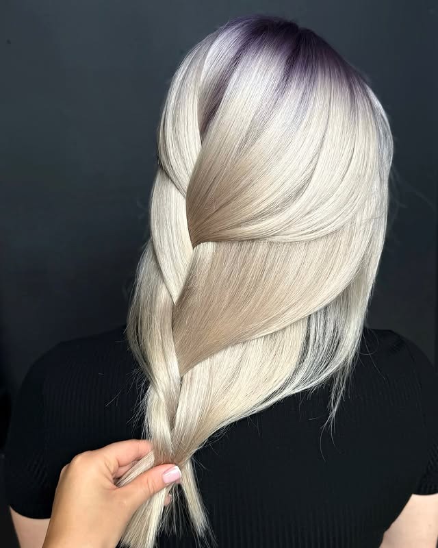 20. Ultra-Light Icy Blonde Twisted Style - Icy Blonde Hair Color