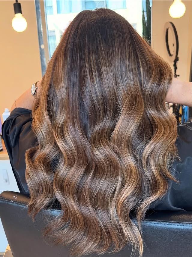 10. Creamy Caramel Mocha Balayage Blend - Caramel Mocha Hair Color