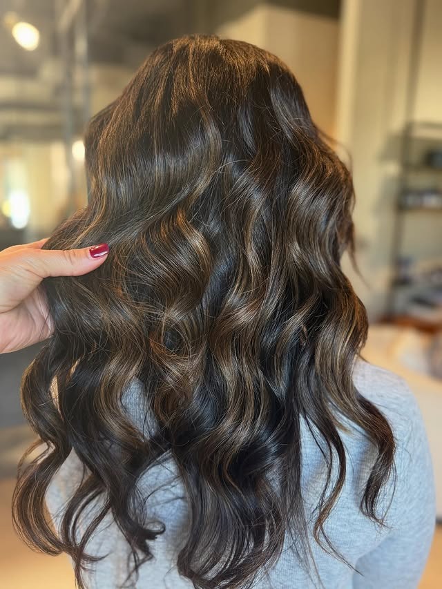 18. Dark Chocolate Caramel Mocha Waves - Caramel Mocha Hair Color