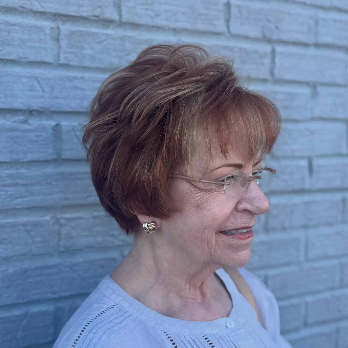 21. Auburn Brown Side-Swept Pixie Bob - Side Swept Pixie