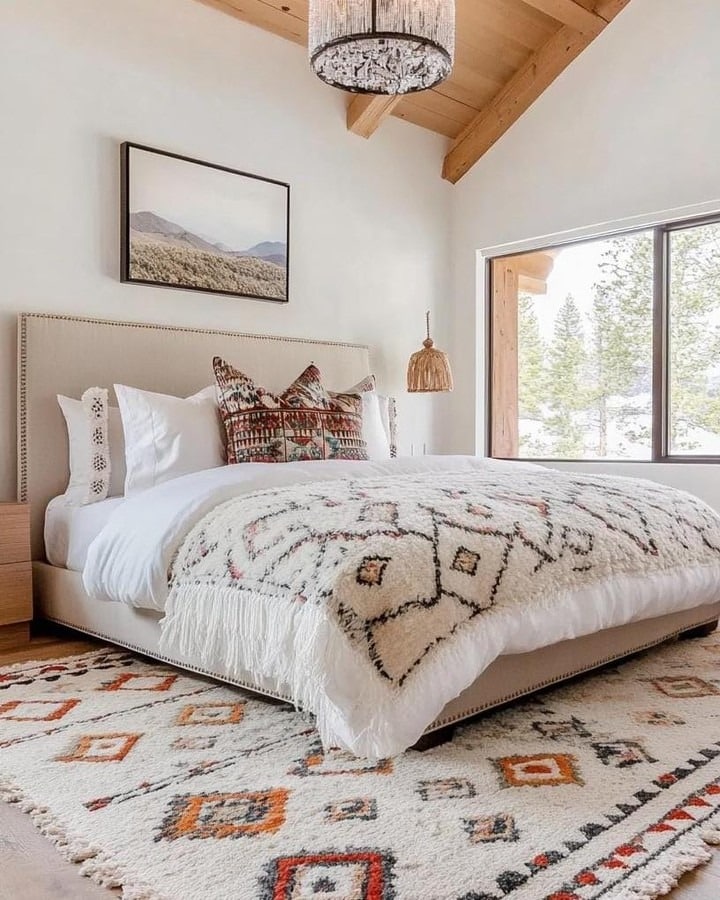 1. Southwestern Cream and Terracotta Bedroom Retreat - relaxing bedroom ideas