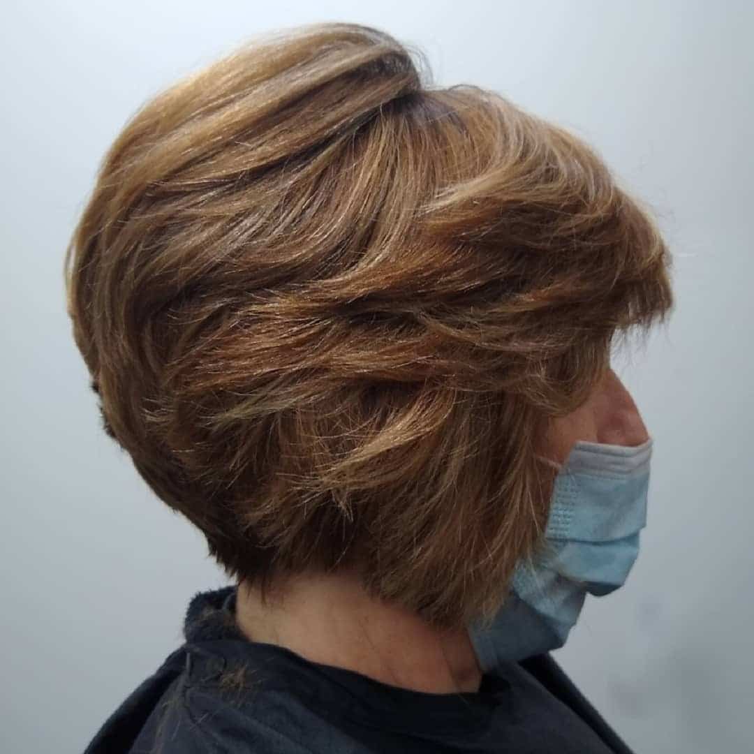2. Honey Caramel Layered Pixie Bob - Pixie Bob Haircut