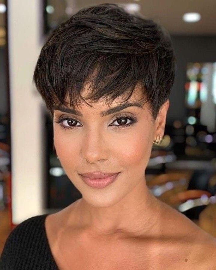 12. Espresso Textured Pixie Bob - Pixie Bob Haircut