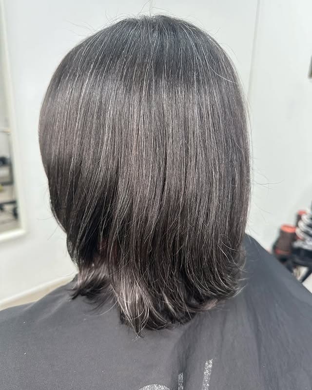 16. Silver Gray Layered Pixie Bob - Pixie Bob Haircut