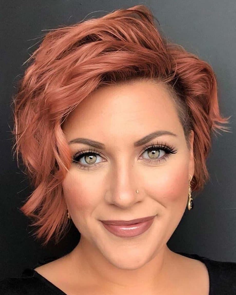 17. Rose Copper Wavy Pixie Bob - Pixie Bob Haircut