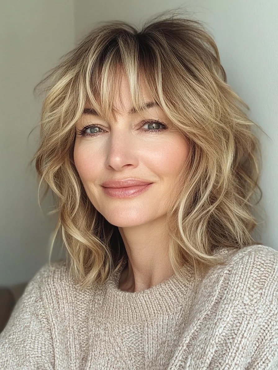 17. Espresso Brown Straight Hair with Lightweight Wispy Bangs - Wispy Bangs For Thin Hair