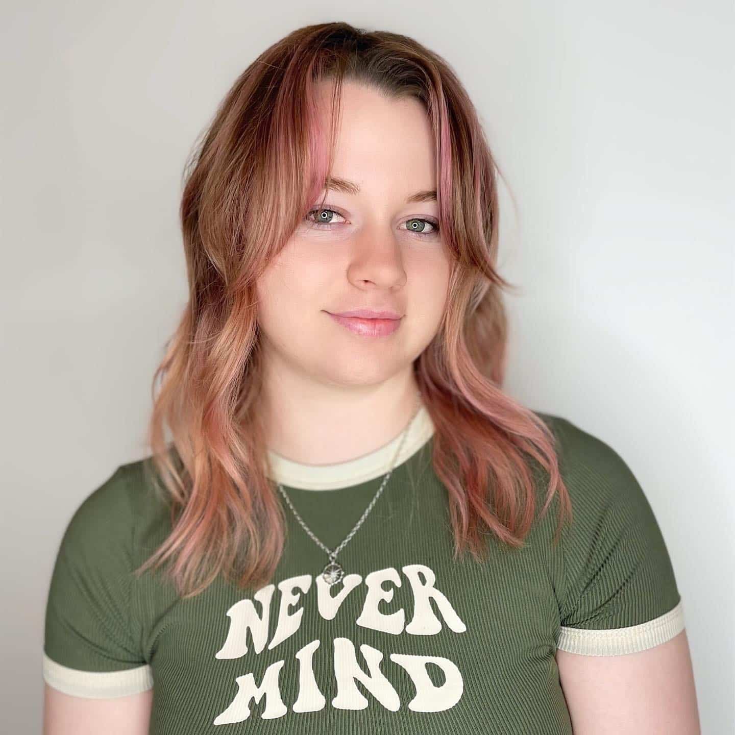 5. Rose Gold Choppy Shag with Curtain Layers - Choppy Shaggy Haircuts