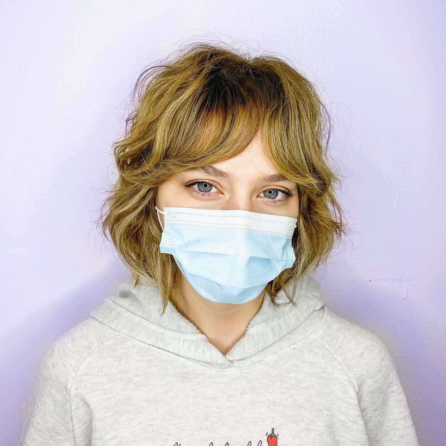 14. Golden Blonde Shaggy Bob with Shadow Root - Shaggy Bob Haircuts