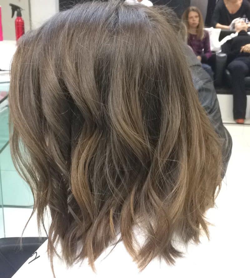 16. Ash Brown Textured Shaggy Bob - Shaggy Bob Haircuts