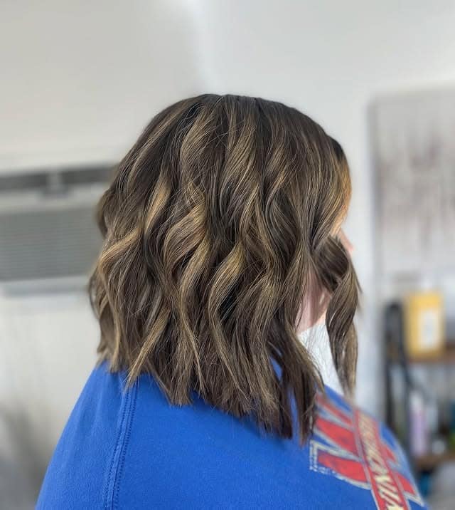 20. Soft Vanilla Blonde Angled Lob - Angled Lob Haircut