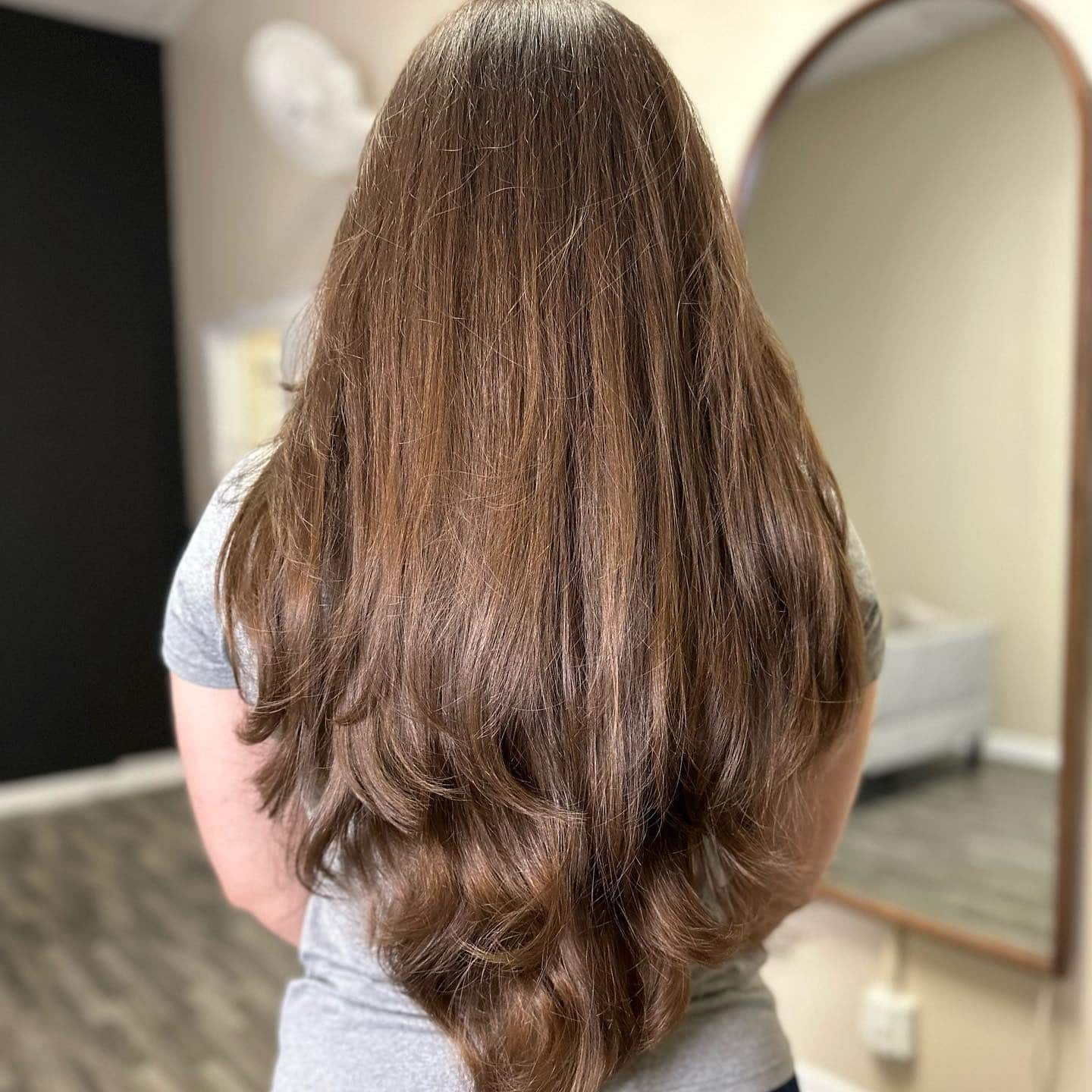 17. Extra Long Soft Layers with Light Chestnut Brown Hair - Extra Long Layers